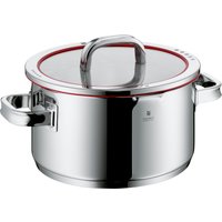 WMF Fleischtopf "Function 4", Cromargan Edelstahl Rostfrei 18/10, (2 tlg.), wärmereduzierende Griffe, mit 4 Abgießfunktionen, Innenskalierung von WMF