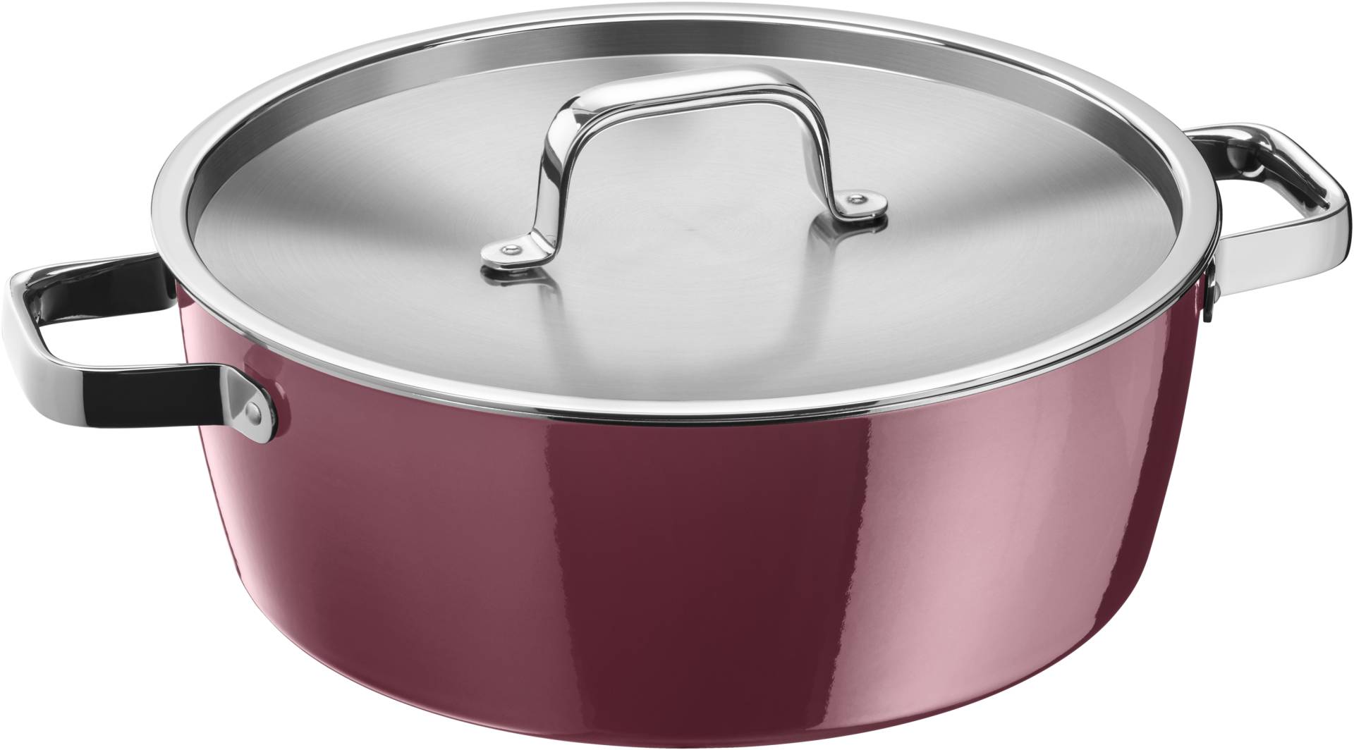 WMF Fusiontec Aromatic Schmortopf, 28 in rot von WMF