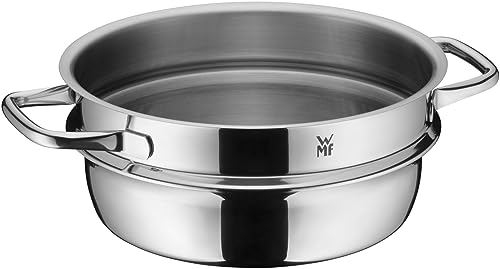 WMF Fusiontec Compact Gemüse-/ Kartoffeldämpfer 22 cm, Dampfgarer Einsatz für Topf, Cromargan Edelstahl poliert, spülmaschinengeeignet von WMF
