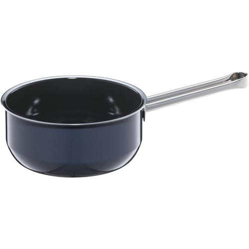 WMF Fusiontec Essential Stielkasserolle, 16 cm ohne Deckel, kleiner Topf 1,3l, Kochtopf klein, Nudeltopf, Milchtopf Induktion, High-Tech Keramik, kratzfest, unbeschichtet, dunkelblau, Made in Germany WMF Fusiontec Essential Stielkasserolle, 16 cm ohne Deckel, kleiner Topf 1,3l, Kochtopf klein, Nudeltopf, Milchtopf Induktion, High-Tech Keramik, kratzfest, unbeschichtet, dunkelblau, Made in Germany von WMF