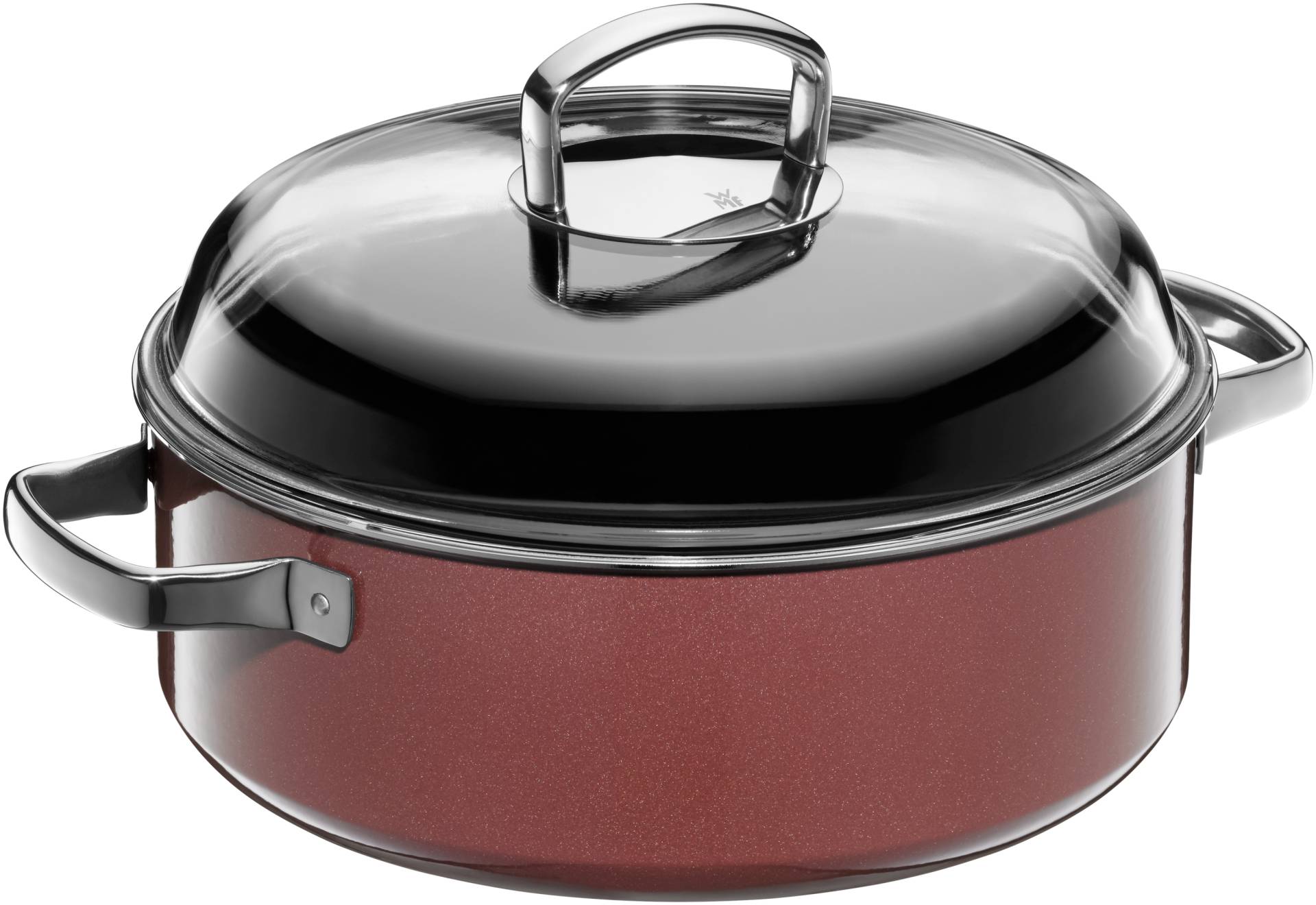 WMF Fusiontec Mineral Schmortopf in rot von WMF