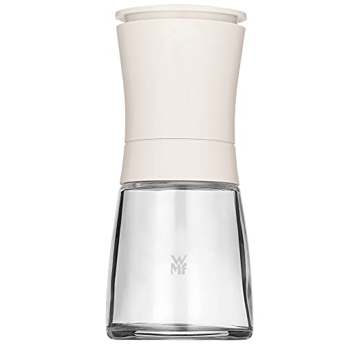 WMF Trend Salz und Pfeffermühle 14 cm, unbefüllt, Gewürzmühle, Keramikmahlwerk, Kunststoff, Glas, weiß von WMF