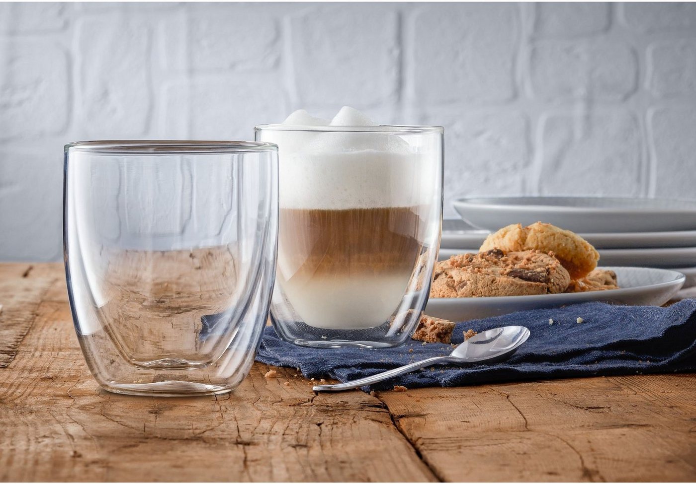 WMF Gläser-Set Kult Coffee, Glas, doppelwandige Ausführung mit Thermoeffekt von WMF