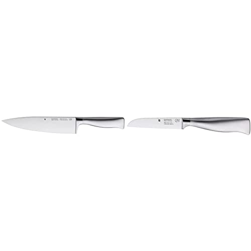 WMF Grand Gourmet Kochmesser 33,5 cm, Klinge 20 cm & Grand Gourmet Gemüsemesser 19 cm, Made in Germany, Messer geschmiedet, Performance Cut, Spezialklingenstahl, Klinge 9 cm von WMF