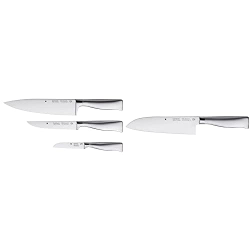 WMF Grand Gourmet Messerset 3teilig Made in Germany, 3 Messer geschmiedet & Grand Gourmet Santoku Messer 32 cm, Made in Germany, Messer geschmiedet, Performance Cut, Klinge 18 cm von WMF