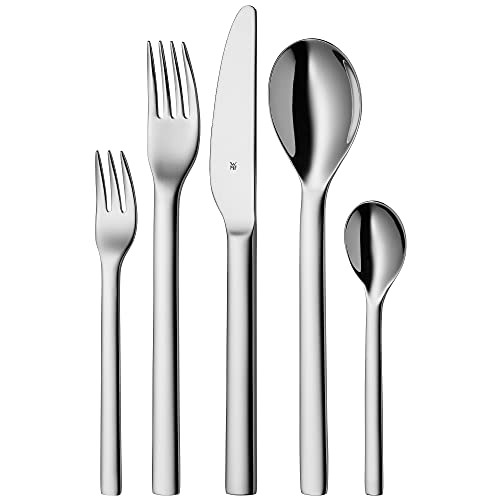 WMF Habitum Besteck Set 12 Personen, Essbesteck 60 teilig, Monobloc-Messer, Cromargan Edelstahl poliert, glänzend, spülmaschinenfest von WMF