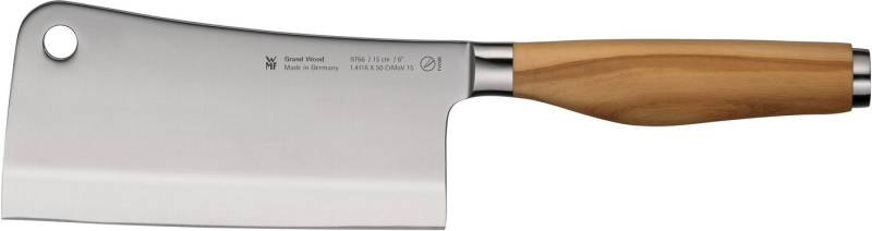 WMF Hackmesser Grand Wood, 15 cm, Olivenholzgriff, handgeschmiedeter Spezialklingenstahl von WMF