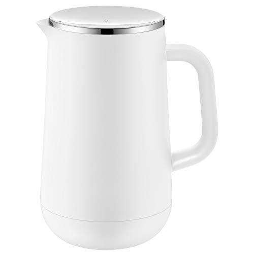 WMF Impulse Thermoskanne 1l, Isolierkanne für Tee oder Kaffee, Drehverschluss, hält Getränke 24h kalt & warm, weiss von WMF