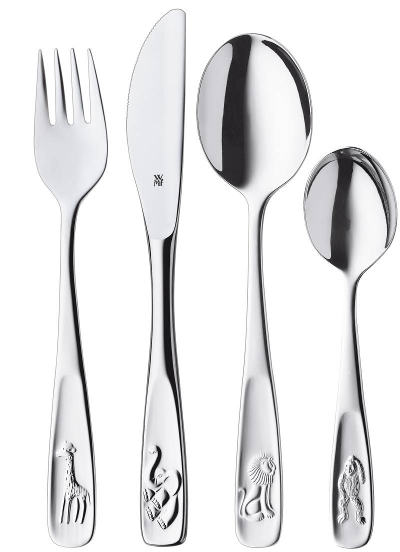 WMF Kinderbesteck-Set Tiere, 4-teilig in poliertem Edelstahl von WMF