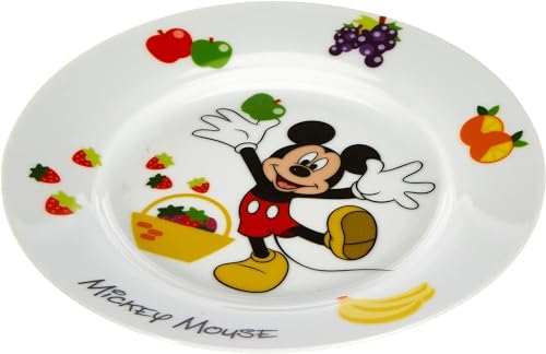 WMF Disney Mickey Mouse Kindergeschirr Kinderteller 19 cm, Porzellan, spülmaschinengeeignet, farb- und lebensmittelecht von WMF