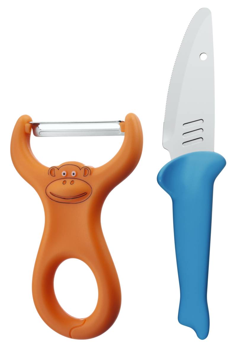 WMF Kinderkoch-Set mit Gemüseschäler und Messer, 2-teilig in blau von WMF