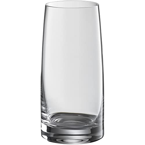 WMF Kineo Longdrinkgläser Set 4-teilig, hohe Trinkgläser, Cocktailglas 360ml, Kristallglas, feiner Mundrand, ergonimische Form, spülmaschinengeeignet von WMF