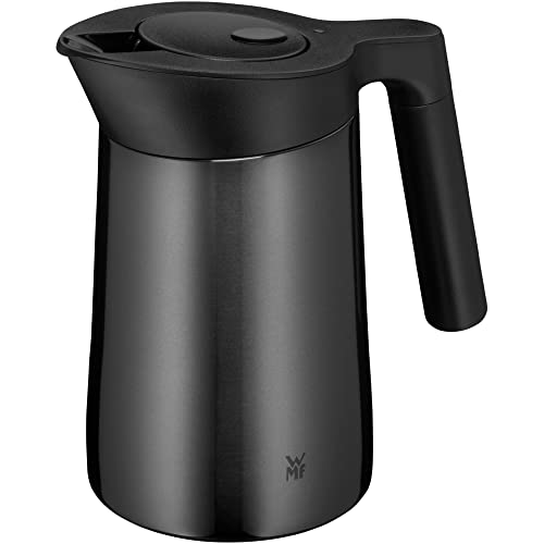 WMF Kineo doppelwandige Isolierkanne 0,6l, Thermoskanne Edelstahl mit Klick-Verschluss, Kaffeekanne hält Getränke 12h warm & 24h kalt, matt/graphit von WMF