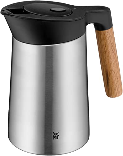 WMF Kineo doppelwandige Isolierkanne 0,6l, Thermoskanne Edelstahl mit Klick-Verschluss, Kaffeekanne hält Getränke 12h warm & 24h kalt, matt von WMF