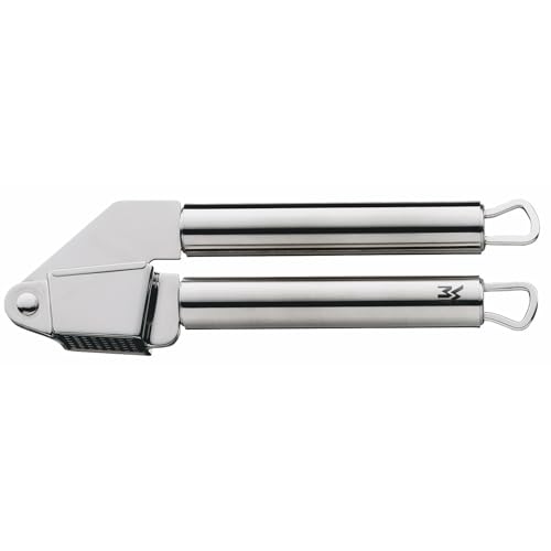 WMF Profi Plus Knoblauchpresse Edelstahl 17,5 cm, Cromargan Edelstahl teilmattiert, Knoblauchpresse spülmaschinengeeignet von WMF