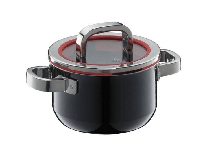 WMF Kochtopf Functional, Fusiontec (Schwarz, 1-tlg., 16cm), mit Glasdeckel, schwarz von WMF