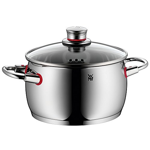 WMF Quality One Kochtopf groß 20cm, Glasdeckel mit Dampföffnung, Nudeltopf, Fleischtopf Induktion 4,1l, Cromargan Edelstahl poliert, unbeschichtet WMF Quality One Kochtopf groß 20cm, Glasdeckel mit Dampföffnung, Nudeltopf, Fleischtopf Induktion 4,1l, Cromargan Edelstahl poliert, unbeschichtet von WMF