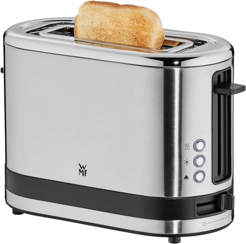 WMF Küchenminis 1-Scheiben Toaster Langschlitz XXl-Toast, Mini Toaster mit Brötchenaufsatz 7 Bräunungsstufen Überhitzungsschutz 600W Edelstahl matt von WMF