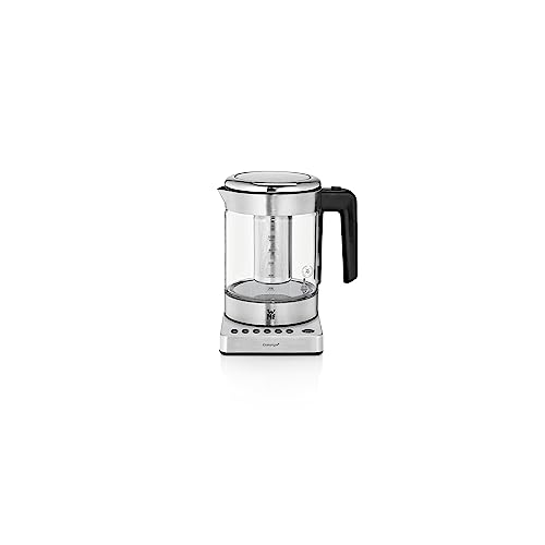 WMF Küchenminis 2 in 1 Vario Wasserkocher mit Temperatureinstellung, 1,0l, 1900 W, Teekocher Glas mit Teebeutelhalter und Sieb von WMF