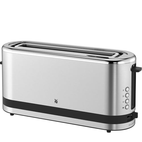 WMF Küchenminis Toaster Langschlitz mit Brötchenaufsatz, 2 Scheiben, XXL, Bagel-Funktion, Langschlitztoaster mit 7 Bräunungsstufen, 900W, Toaster edelstahl matt von WMF