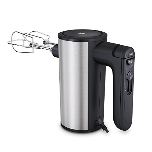 WMF Kult X Edition Handrührer, Handrührgerät, Quirl mit 5 Geschwindigkeitsstufen, Turbofunktion, Handmixer 400 W, Cromargan matt, schwarz von WMF