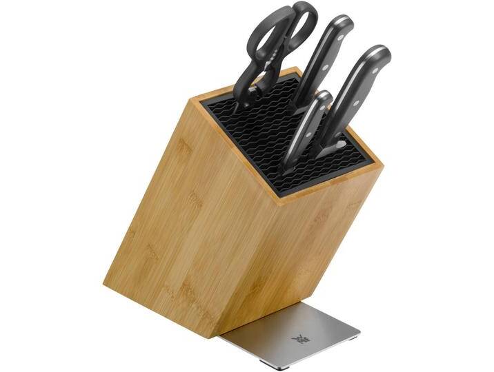WMF MESSERBLOCK, Holz, Metall, 5-teilig, Bambus, Made in Germany, Kochen, Küchenmesser, Messersets von WMF