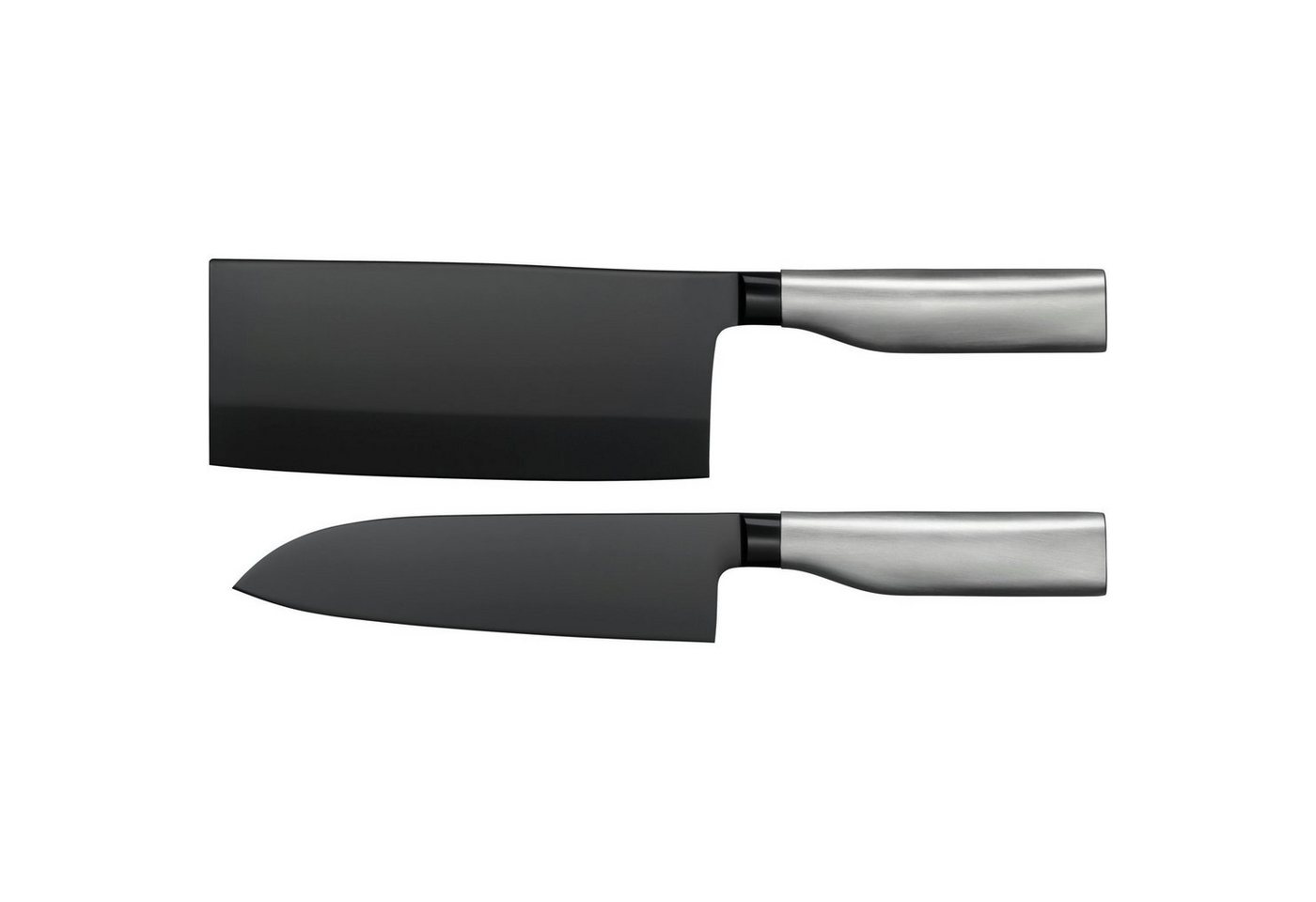 WMF Messer-Set Ultimate Black (2-tlg), Made in Germany, immerwährende Schärfe, ergonomische Griffe von WMF