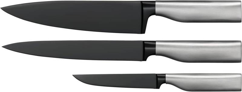 WMF Messer-Set WMF Ultimate Black Messerset 3teilig, Küchenmesser dauerhaft scharf (3-tlg) von WMF