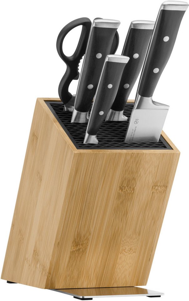 WMF Messerblock Grand Class (6tlg), FlexTec Messerblock, handgeschmiedeter Spezialklingenstahl von WMF