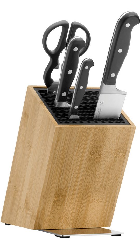 WMF Messerblock Spitzenklasse Plus (5tlg), 5-teilig, FlexTec Messerblock, robuste, langlebige Klingen von WMF