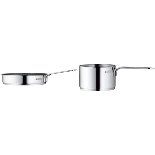 WMF Mini Bratpfanne beschichtet klein 18 cm & Mini Stielkasserolle 10cm, klein, ohne Deckel, kleiner Topf Induktion 0,5l von WMF