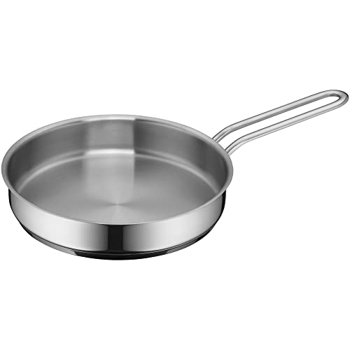 WMF Mini Bratpfanne klein 18 cm, Cromargan Edelstahl Pfanne poliert, unbeschichtet, Induktion, stapelbar, kleine Bratpfanne, ideal für kleine Portionen oder Singlehaushalte WMF Mini Bratpfanne klein 18 cm, Cromargan Edelstahl Pfanne poliert, unbeschichtet, Induktion, stapelbar, kleine Bratpfanne, ideal für kleine Portionen oder Singlehaushalte von WMF