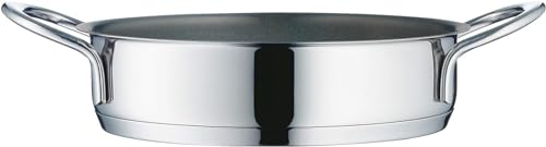 WMF Mini Servier-/ Bratpfanne beschichtet, klein 18 cm, Cromargan Edelstahl poliert, Induktion, stapelbar, ideal für kleine Portionen oder Singlehaushalte von WMF
