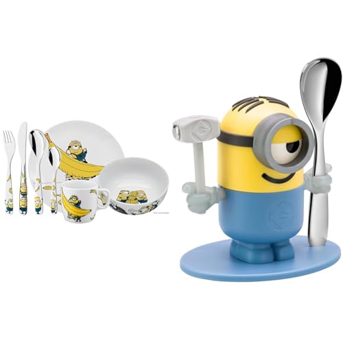 WMF Minions Kinder Geschirrset 7-teilig, Kindergeschirr mit Kinderbesteck Edelstahl & Minions Eierbecher mit Löffel, Kunststoff, ab 3 Jahren WMF Minions Kinder Geschirrset 7-teilig, Kindergeschirr mit Kinderbesteck Edelstahl & Minions Eierbecher mit Löffel, Kunststoff, ab 3 Jahren von WMF
