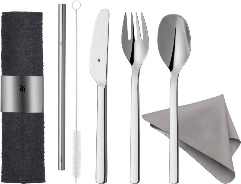 WMF My2Go Besteck-Set, 8-teilig in anthrazit von WMF