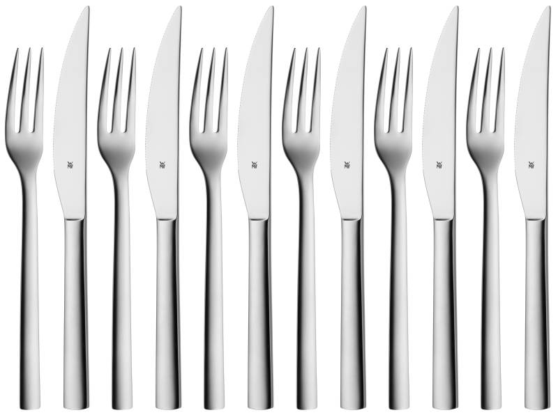 WMF Nuova Steakbesteck-Set, 12-teilig in Edelstahl von WMF
