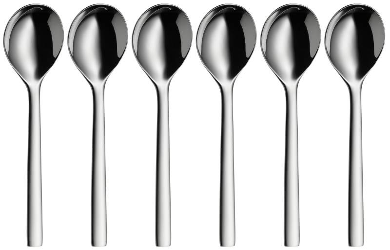 WMF Nuova Suppentassenlöffel-Set, 6-teilig in poliertem Edelstahl von WMF