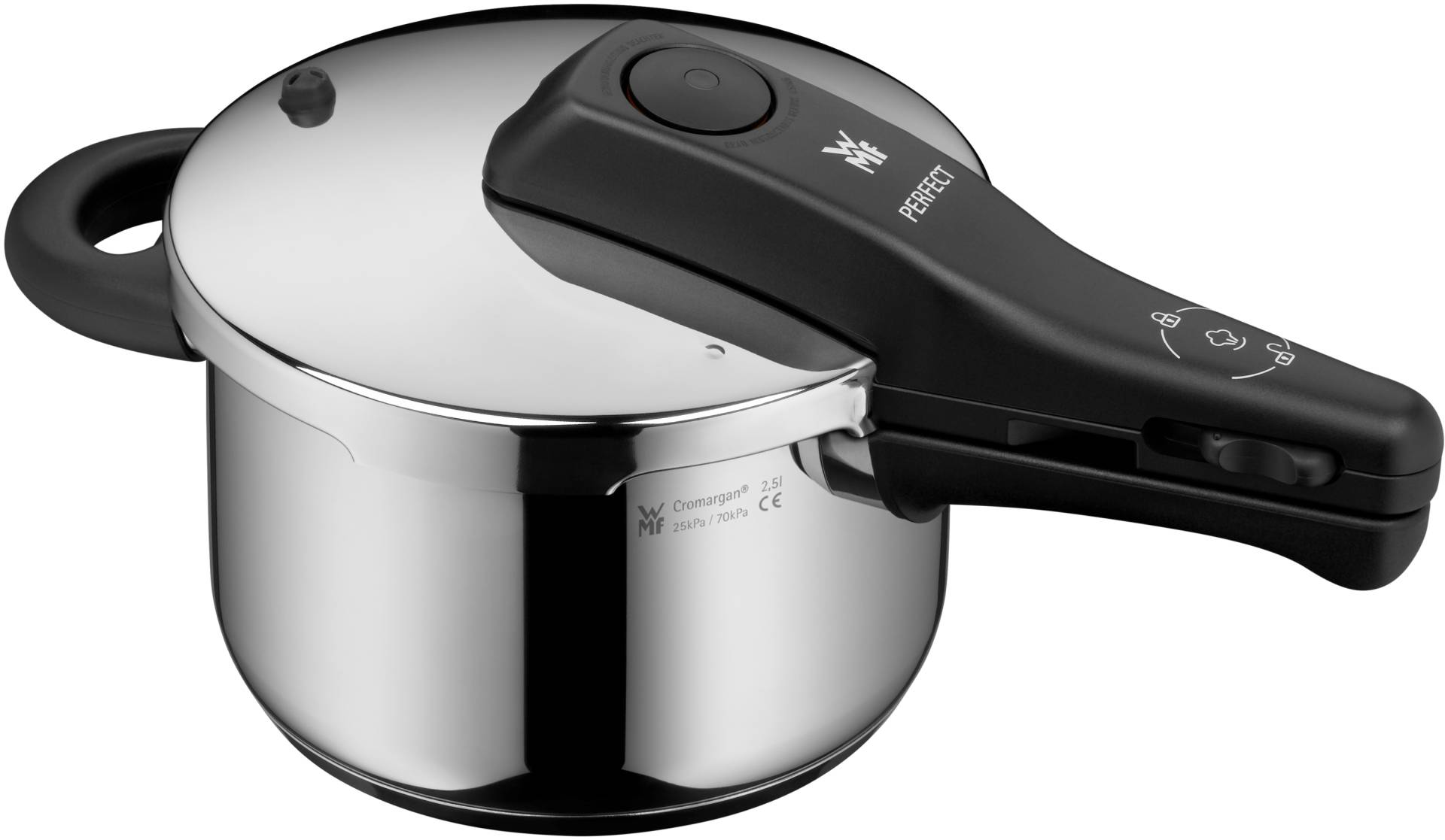 WMF Perfect One Pot Schnellkochtopf, 2,5 Liter in Edelstahl von WMF