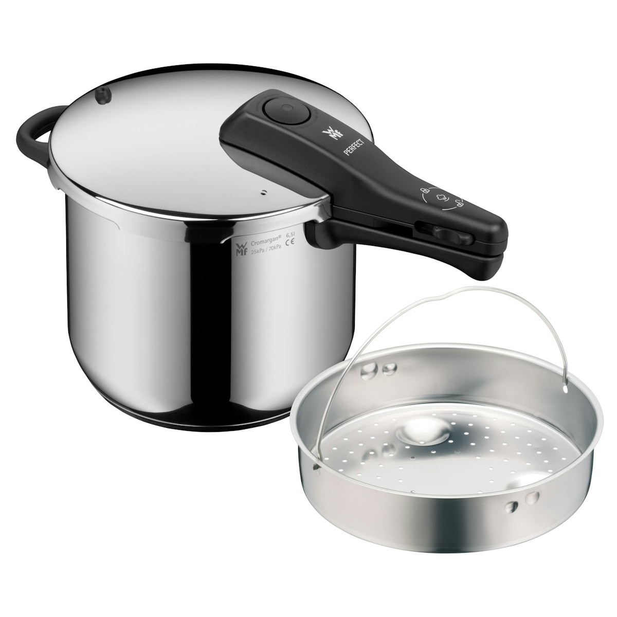 WMF Perfect One Pot Schnelltopf mit Dampfgareinsatz, 6,5 Liter von WMF