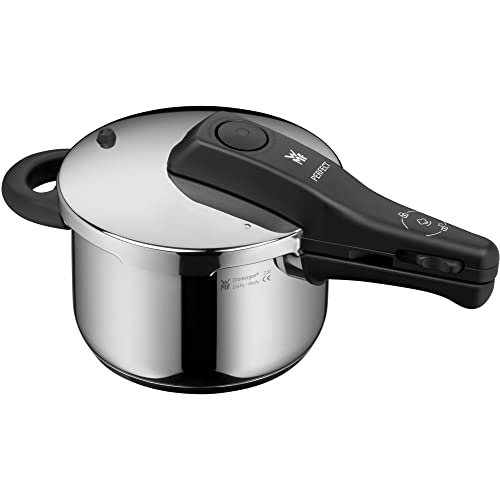 WMF Perfect One Pot Schnellkochtopf Induktion 2,5l, Dampfkochtopf, Cromargan Edelstahl poliert, 2 Kochstufen, Einhand-Kochstufenregler von WMF