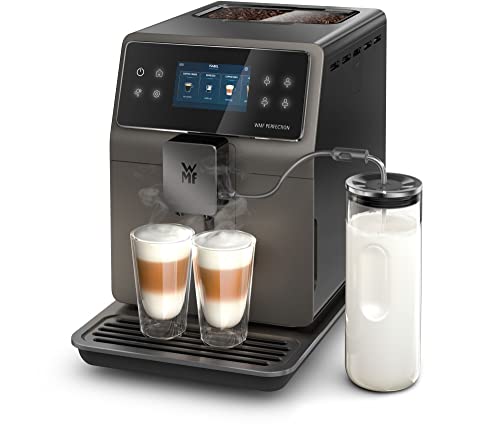 WMF Perfection 780L Kaffeevollautomat mit Milchsystem,18 Getränkespezialitäten, Double Thermoblock, Edelstahl-Mahlwerk, Nutzerprofil, 1l Milchbehälter von WMF