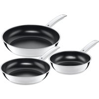 WMF Pfannen-Set "Durado, Pfannenset Induktion, robuste keramische Antihaftversiegelung" Cromargan Edelstahl Rostfrei 18/10 Set, 3x Bratpfannen Ø 20/24/28 cm, 3 tlg. kein Anbrennen dank optimaler Wärmeverteilung, für alle Herdarten von WMF