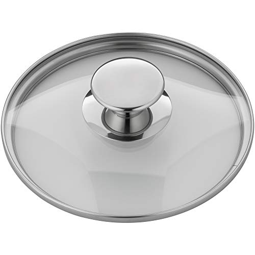 WMF Pfannen- Topfdeckel 16 cm, Glasdeckel mit Metallknauf, Deckel für Töpfe & Pfannen, hitzebeständiges Glas, spülmaschinengeeignet von WMF