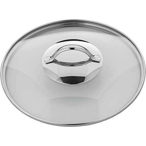 WMF Pfannen- Topfdeckel 24 cm, Glasdeckel mit rundem Metallgriff, Deckel für Töpfe & Pfannen, hitzebeständiges Glas, spülmaschinengeeignet von WMF