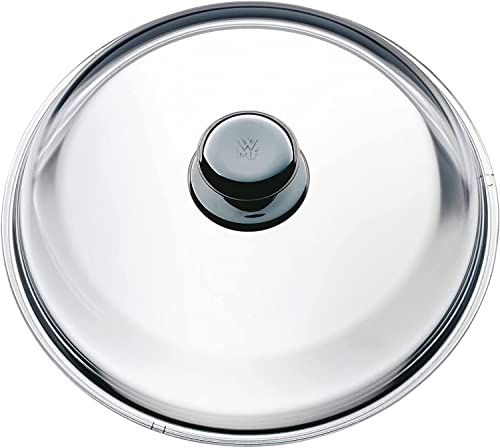 WMF Glas-Pfannendeckel 24 cm, Deckel für 24er Pfannen, Deckel mit Metallknauf, hitzebeständiges Glas, spülmaschinengeeignet WMF Glas-Pfannendeckel 24 cm, Deckel für 24er Pfannen, Deckel mit Metallknauf, hitzebeständiges Glas, spülmaschinengeeignet von WMF