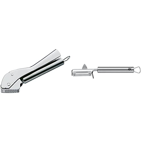 WMF Profi Plus Knoblauchpresse 17,5 cm, Cromargan Edelstahl teilmattiert & Profi Plus Kartoffelschäler Pendelklinge 19 cm, Pendelschäler einschneidig, Gemüseschäler WMF Profi Plus Knoblauchpresse 17,5 cm, Cromargan Edelstahl teilmattiert & Profi Plus Kartoffelschäler Pendelklinge 19 cm, Pendelschäler einschneidig, Gemüseschäler von WMF
