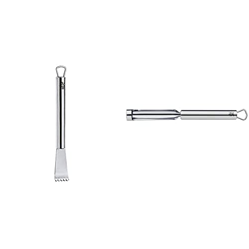 WMF Profi Plus Zitronenschaber 14,5 cm, Zestenrreisser & Profi Plus Apfelausstecher 21,5 cm, Cromargan Edelstahl teilmattiert, Apfelkernausstecher ideal für Äpfel und Birnen, Apfelentkerner von WMF