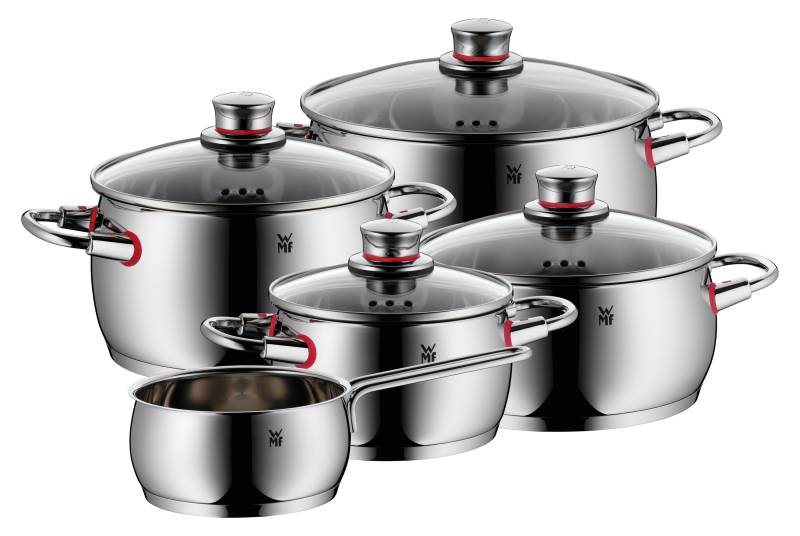 WMF Quality One Topf-Vorteils-Set* in Edelstahl/rot von WMF