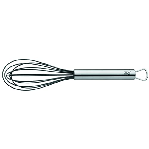 WMF Profi Plus Schneebesen mit Silikondrähte 20 cm, Cromargan Edelstahl mattiert, Silikon, Rührbesen, Quirl, spülmaschinengeeignet, hitzebeständig bis 200°C von WMF