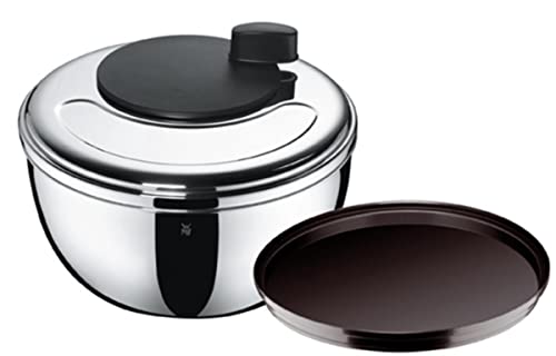 WMF Gourmet Salatschleuder 25,4 cm, Cromargan Edelstahl poliert, Kunststoffsieb, spülmaschinengeeignet von WMF